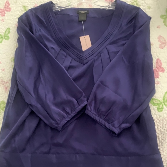 Purple Long Sleeve Blouse NWT - Picture 3 of 4